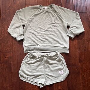 SHEIN Girl’s 10 Olive Green Leisure Wear Set